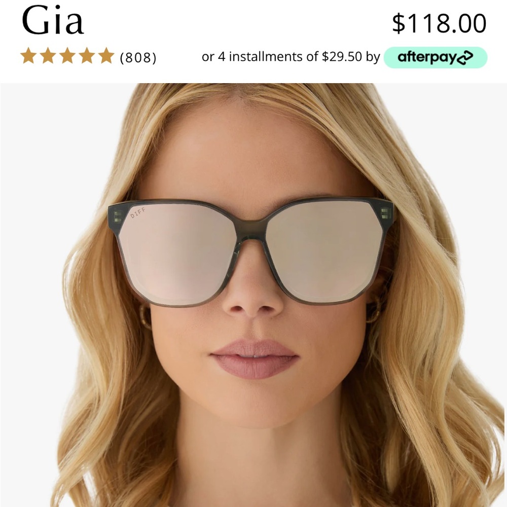 DIFF GIA Eyewear Brown Sunglasses